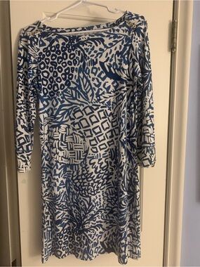 Lilly Pulitzer Navy & White pineapple print Dress